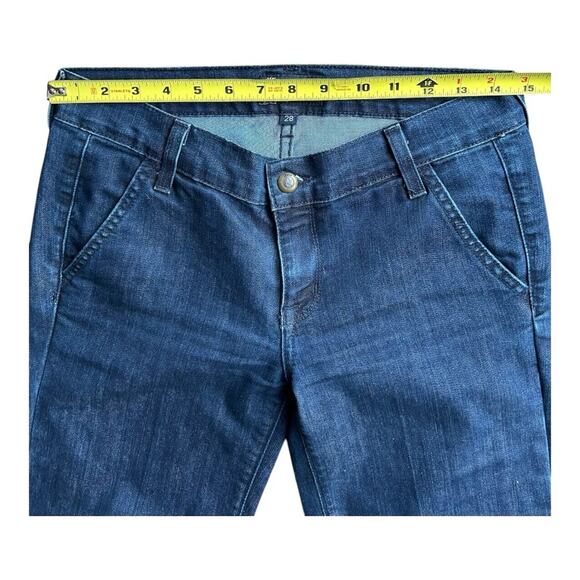 Anlo dark wash flare jeans braided pocket Size 28 - Picture 5 of 8